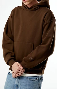 Pacsun Brown Solid Hoodie