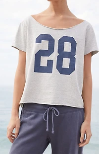 John Galt Light Gray 28 Robyn Off-The-Shoulder Top