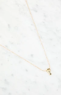 LA Hearts Initial 14K Gold Plated Necklace