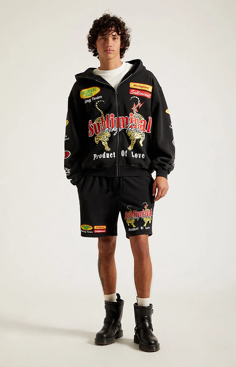 Pacsun Subliminal Fleece Volley Sweat Shorts