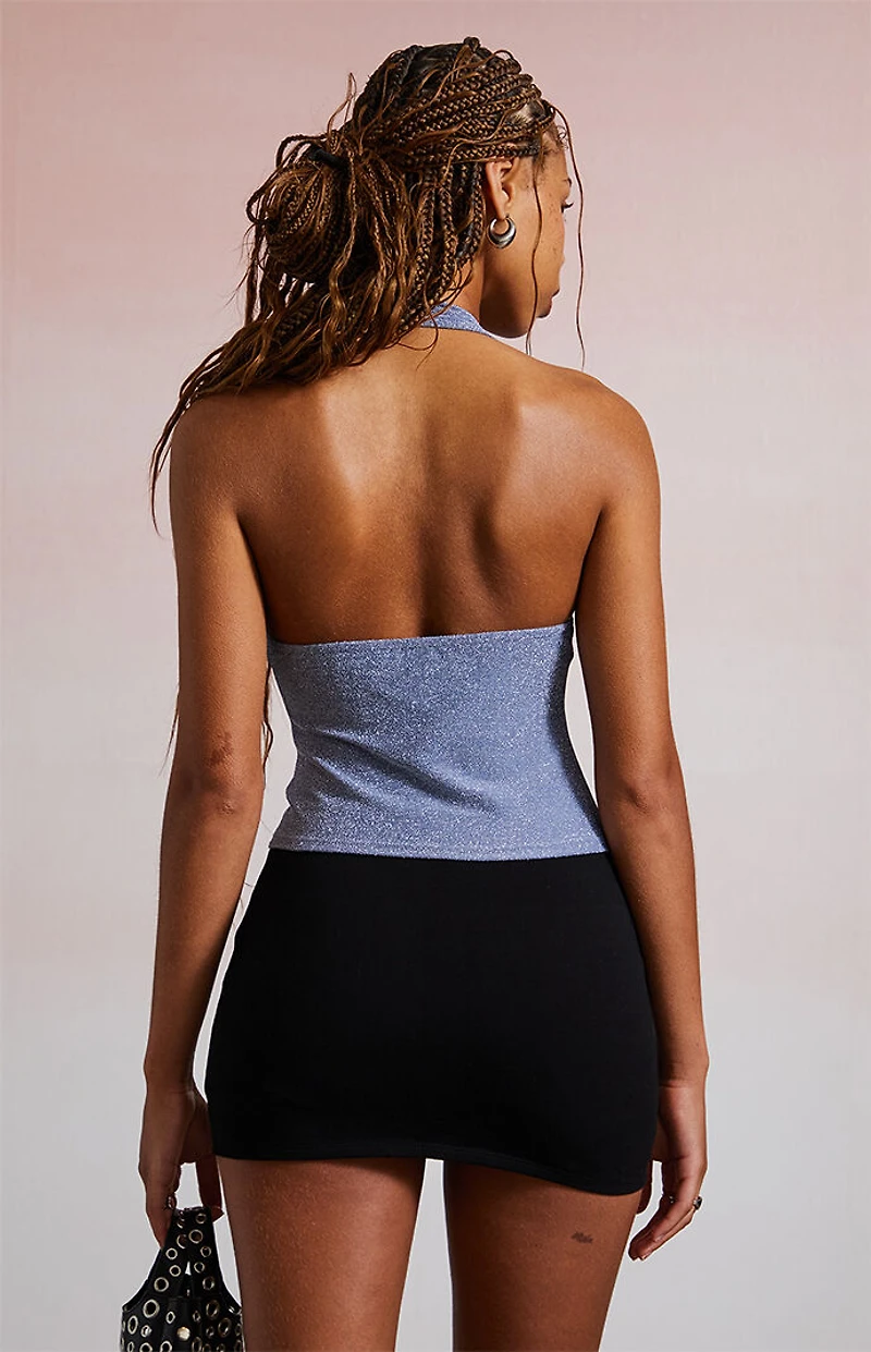 Third Charm Gina Shine Halter Top