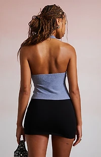 Third Charm Gina Shine Halter Top