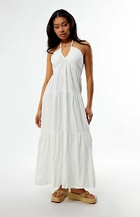 Your Favorite Keyhole Halter Midi Dress
