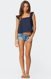 Edikted Viviana Linen Look Top