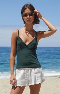 John Galt Green Sheila Tank Top