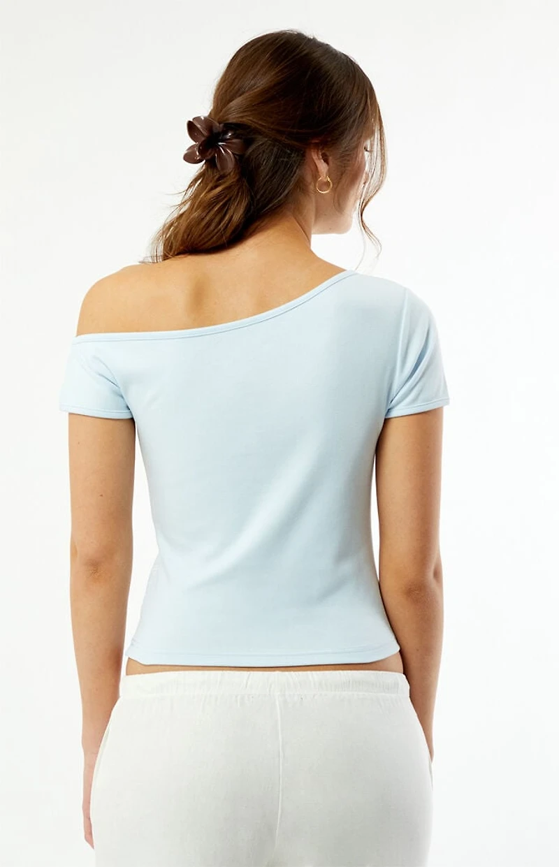 Pacsun Flower Off-The-Shoulder Top