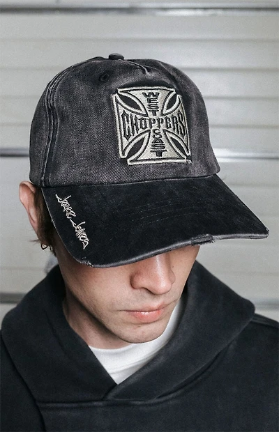 West Coast Choppers Mechanic Distressed Snapback Hat