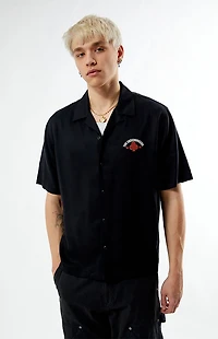 Pacsun The Underground Casino Resort Graphic Oversized Camp Shirt