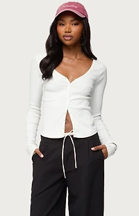 Edikted Tanya Button Up Cardigan