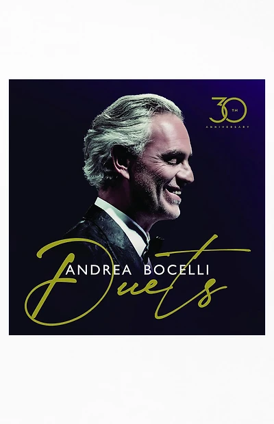 Andrea Bocelli Duets 30th Anniversary Vinyl Record