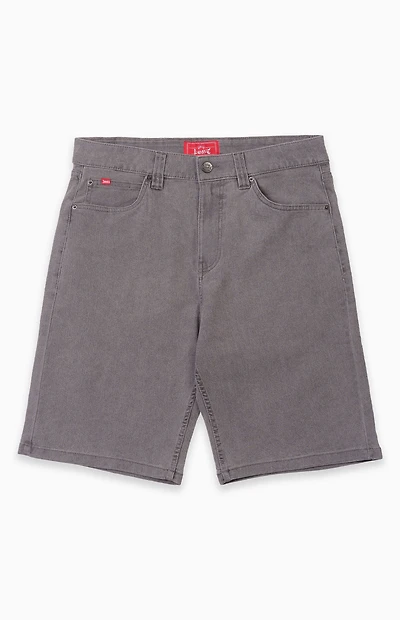 LOST Washed Black Dropout Denim Jorts