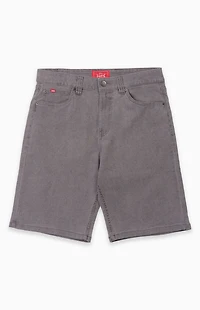 LOST Washed Black Dropout Denim Jorts
