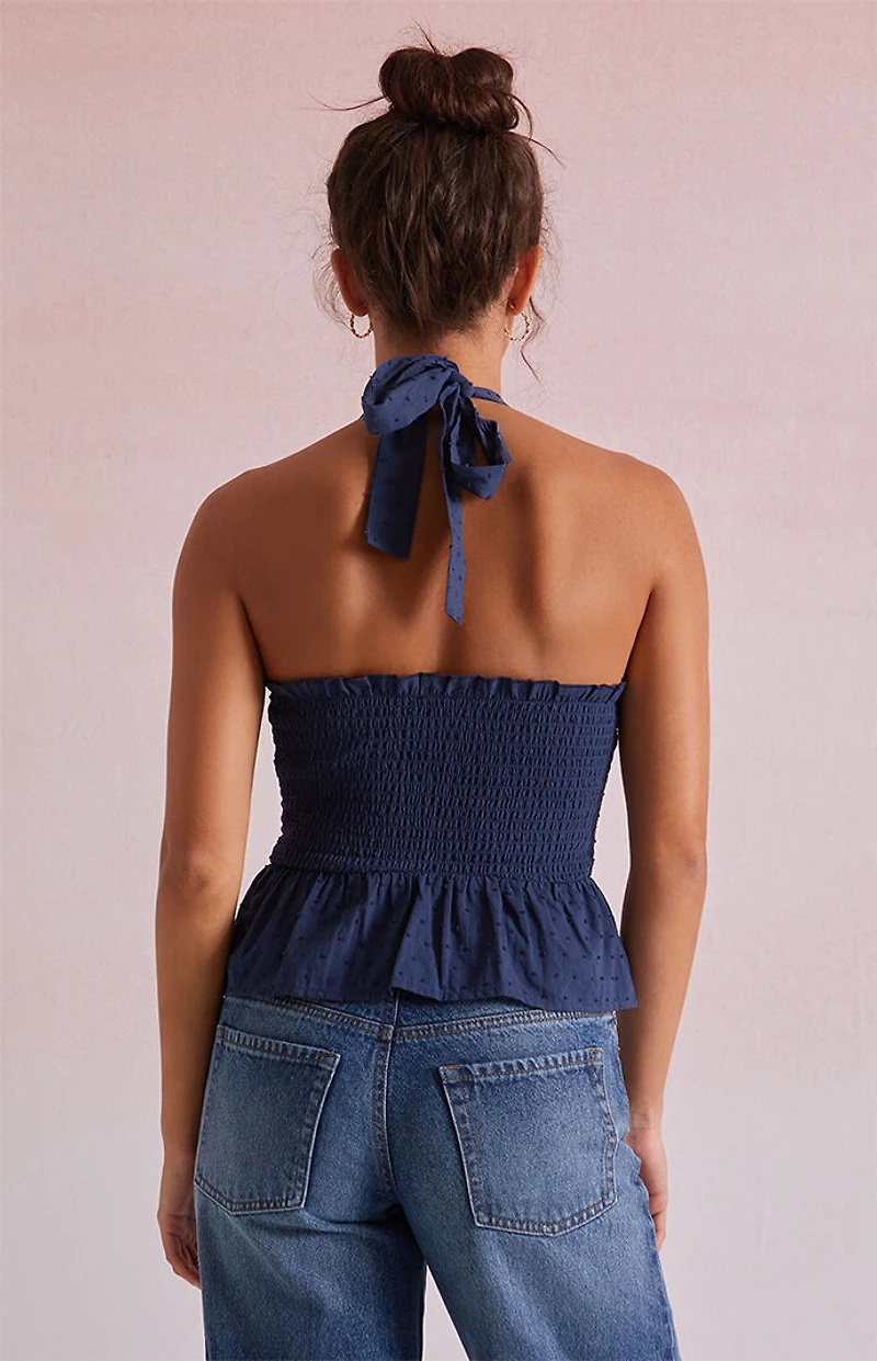 Beverly and Beck Bow Front Halter Top