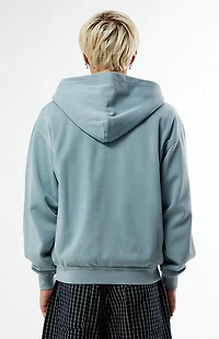Pacsun Slate Blue Vintage Washed Full Zip Hoodie