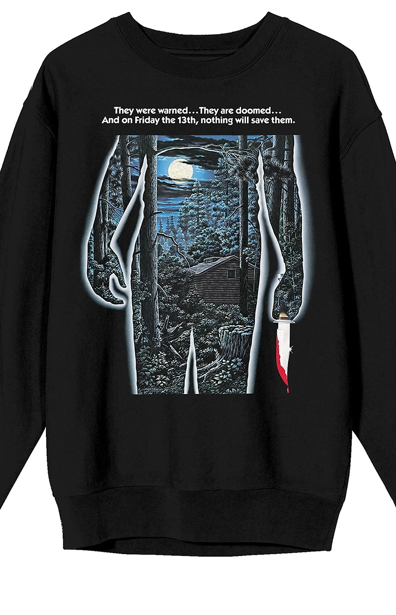 Friday The 13th Promo Poster Art Crew Neckline Sweatshirt