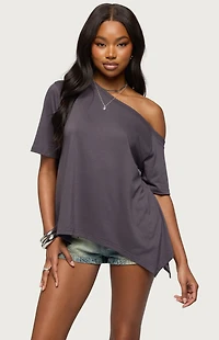 Edikted Josy Off Shoulder Handkerchief Top