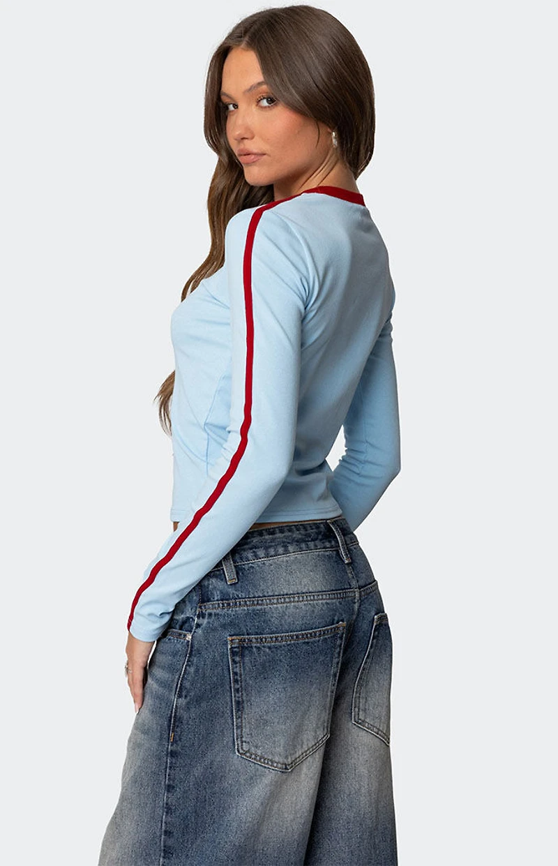 Edikted Cherry 8 Long Sleeve T-Shirt