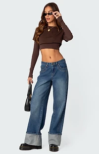 Edikted Vick Layered Cropped T-Shirt