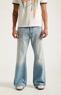 Pacsun Jordan Baggy Bootcut Jeans Medium Blue