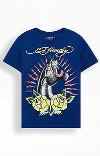 Ed Hardy Panther Roses T-Shirt
