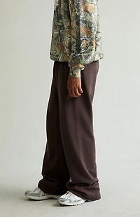 Pacsun Brown Fleece Extreme Baggy Sweatpants