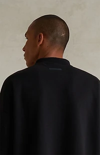 Fear of God ESSENTIALS Jet Black Pique Polo Shirt