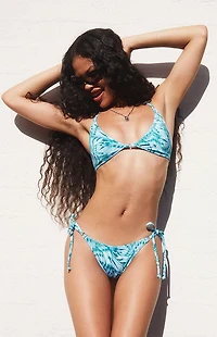 Pacsun Butterfly Alani Shine Ring Side Tie Bikini Bottom