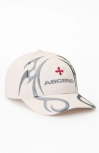 Pacsun Cream Ascend Logo Snapback Hat