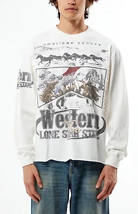 Pacsun Western Cropped Long Sleeve T-Shirt