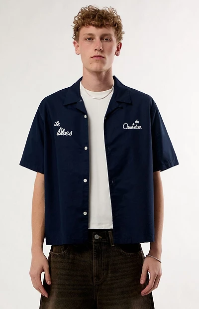 Pacsun Liberte Le Blues Camp Shirt