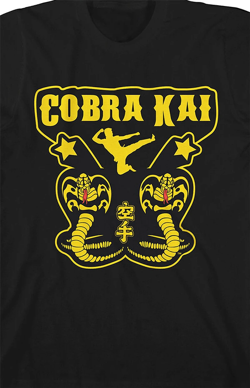 Kids Cobra Kai Yellow Logo T-Shirt