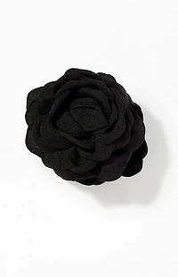 LA Hearts Black Rose Hair Claw Clip