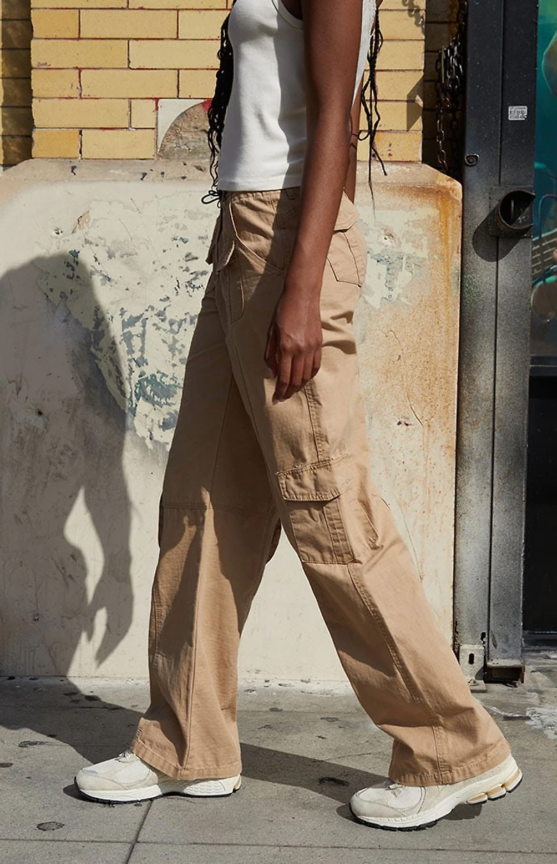 John Galt Light Brown Kim Cargo Pants