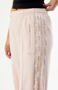 adidas Light Pink Firebird Lace Baggy Track Pants