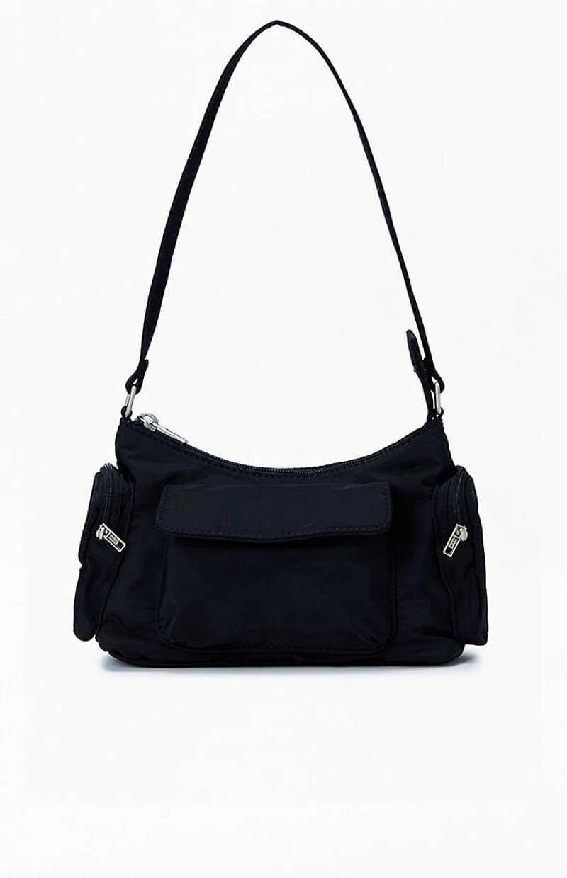 John Galt Black Shoulder Bag