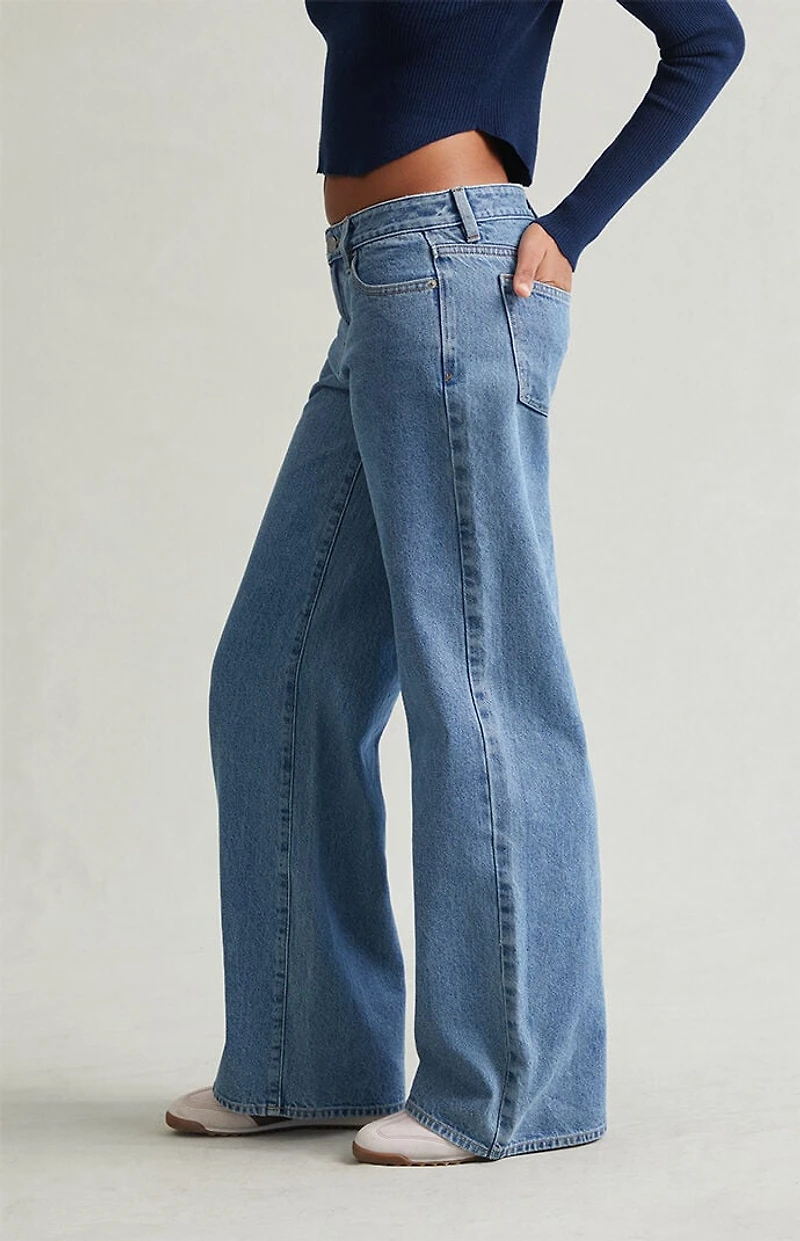 Pacsun Casey Low Rise Baggy Jeans Light Indigo Wash
