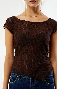Beverly and Beck Beth Open Lace Top