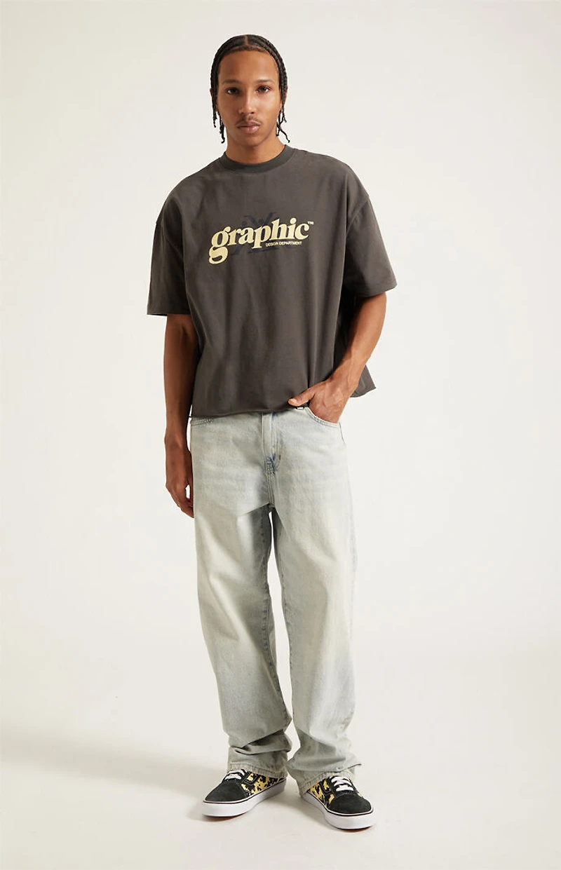 Pacsun Dylan Baggy Jeans Light Wash Tinted