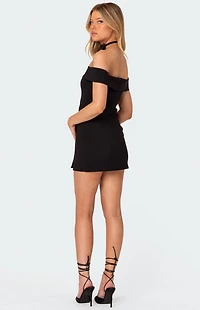 Edikted Effie Fold Over Mini Dress