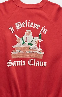 PS VINTAGE '90s I Believe in Santa Claus Crew Neck Sweatshirt