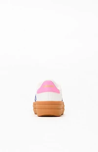 adidas Women's Pink & Blue VL Court Bold Sneakers