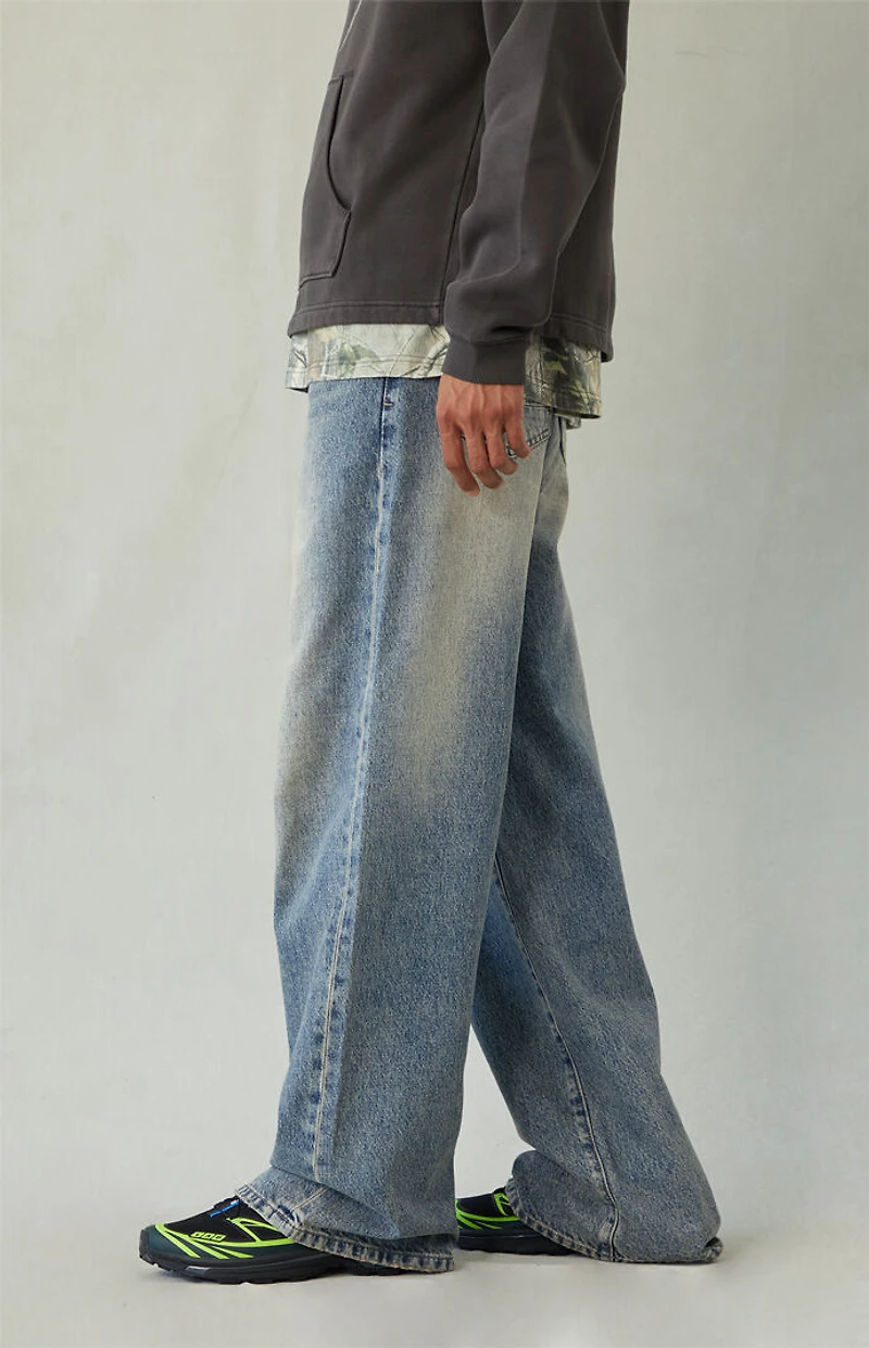 Pacsun Blake Extreme Baggy Jeans Medium Blue Tint