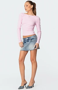 Edikted Nila Backless Boat Neck Top