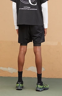A.R.C. Active Black Mesh 2 1 Shorts