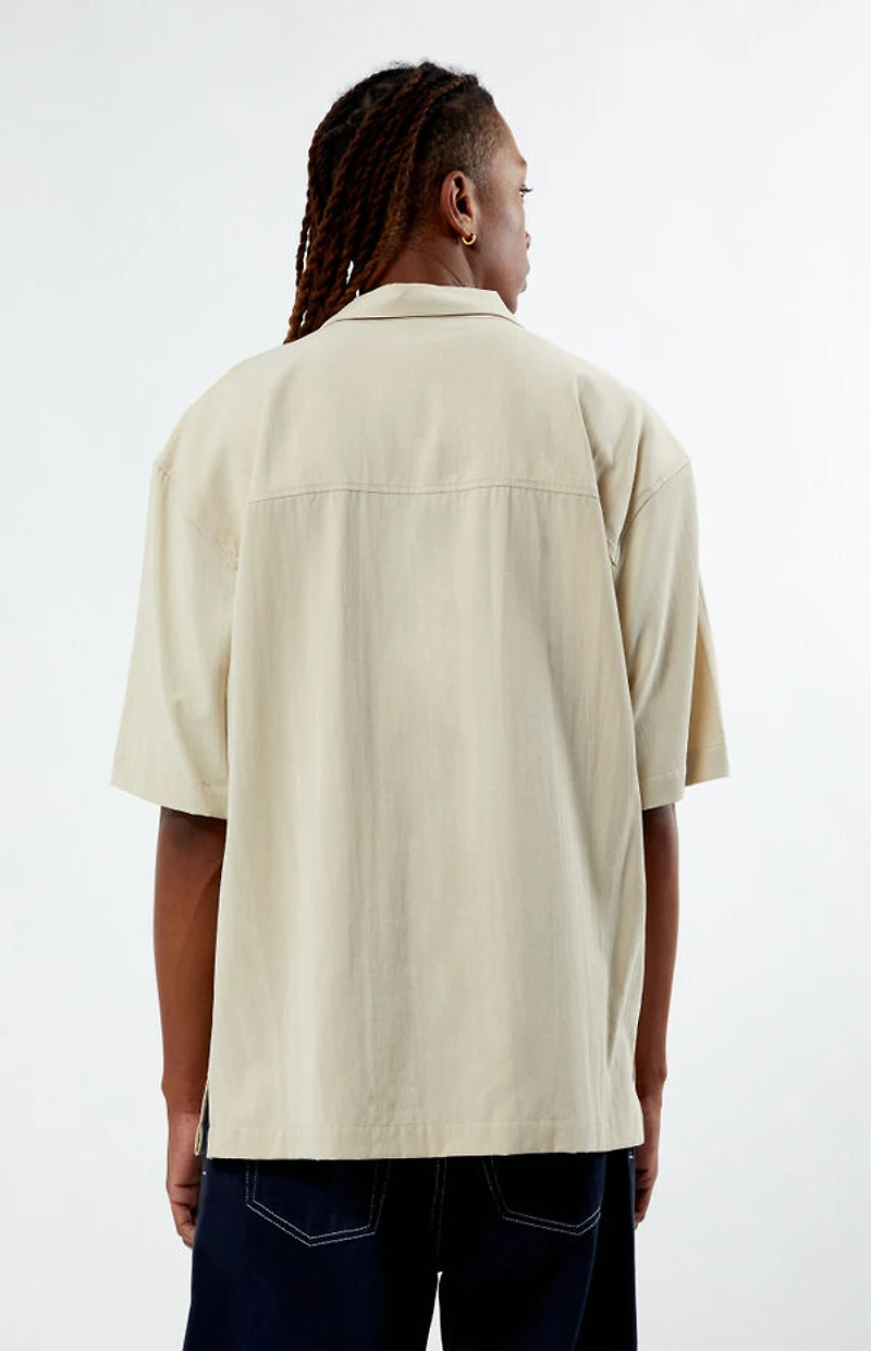 Pacsun Suede Tencel Camp Shirt