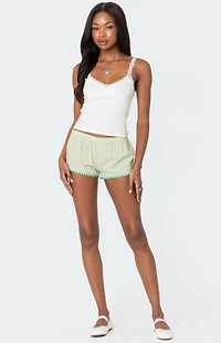 Edikted Contrast Stripe Boxer Shorts