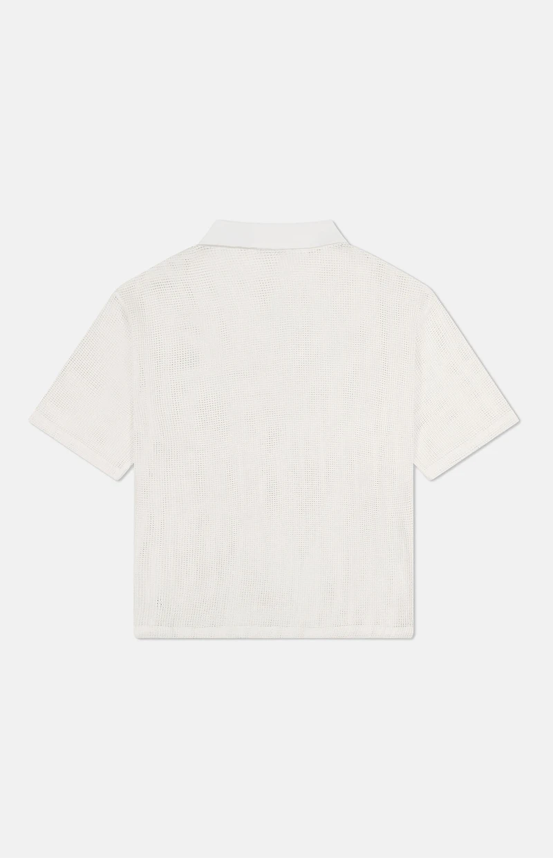 WeSC Johnny Mesh Collar Pullover Shirt