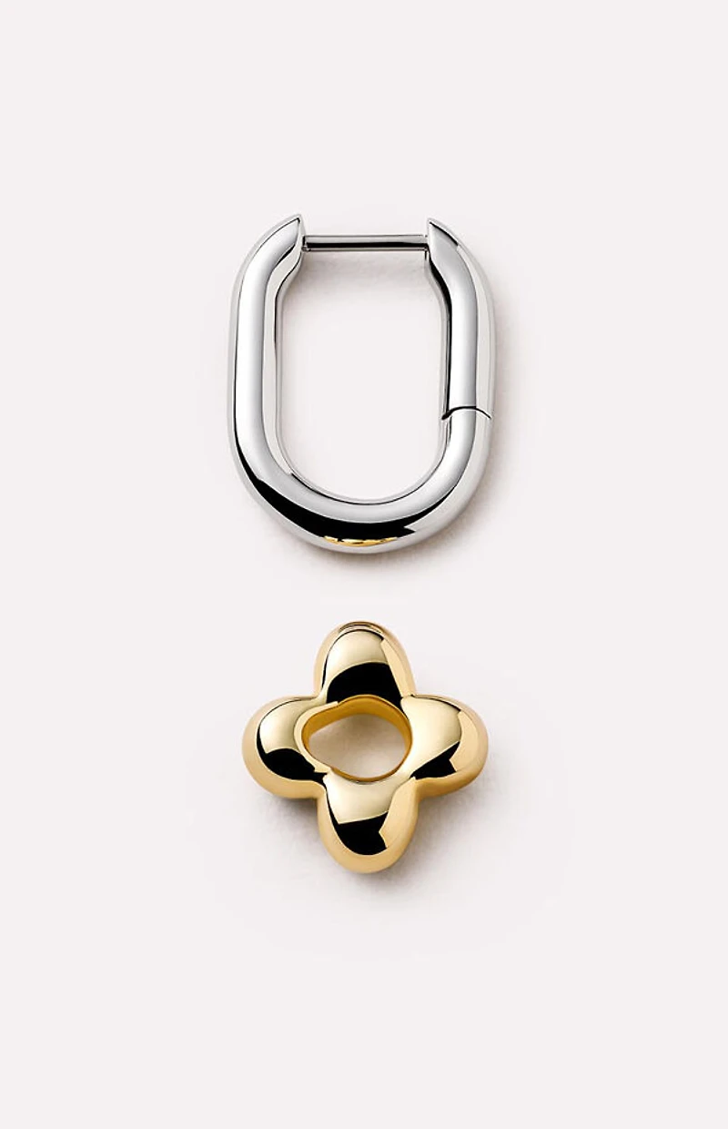 Ana Luisa Cassia Flower Hoop Earrings