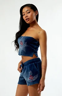 Playboy By PacSun Velour Tube Top