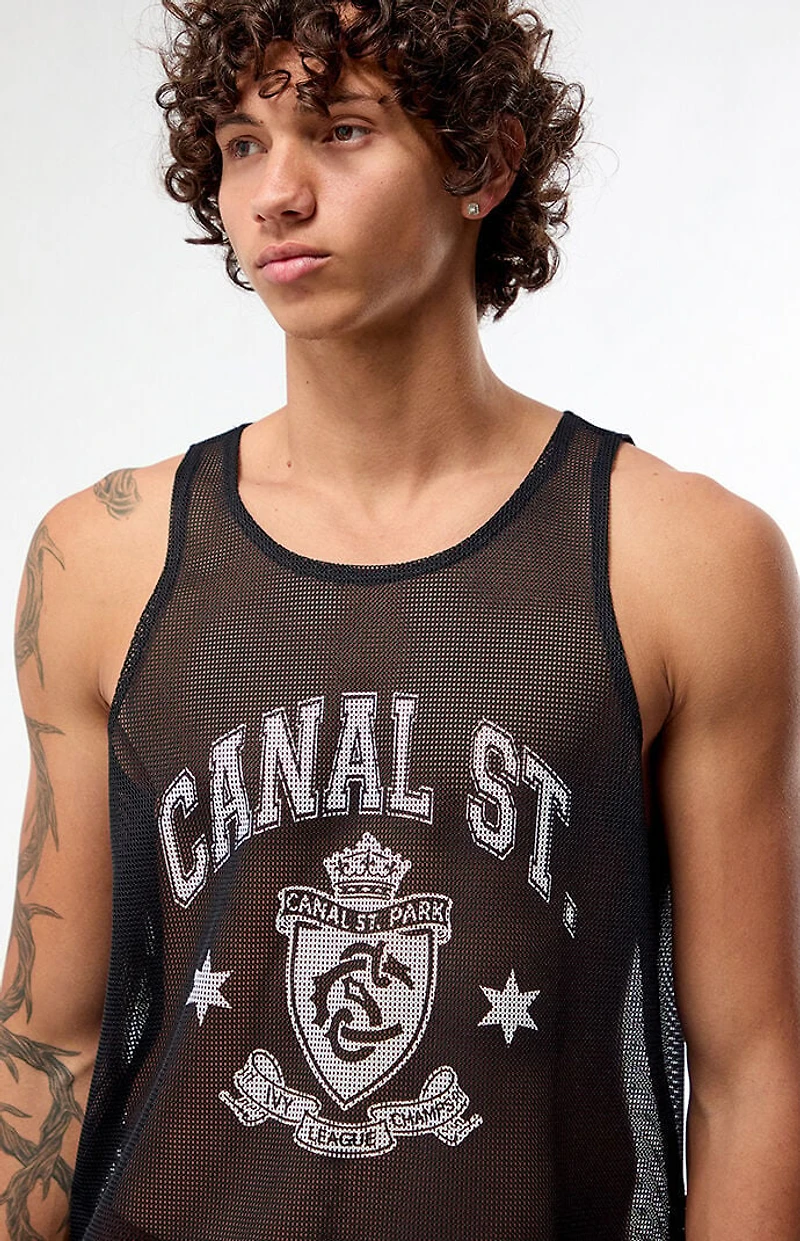 Pacsun Canal St. Mesh Basketball Jersey Tank Top